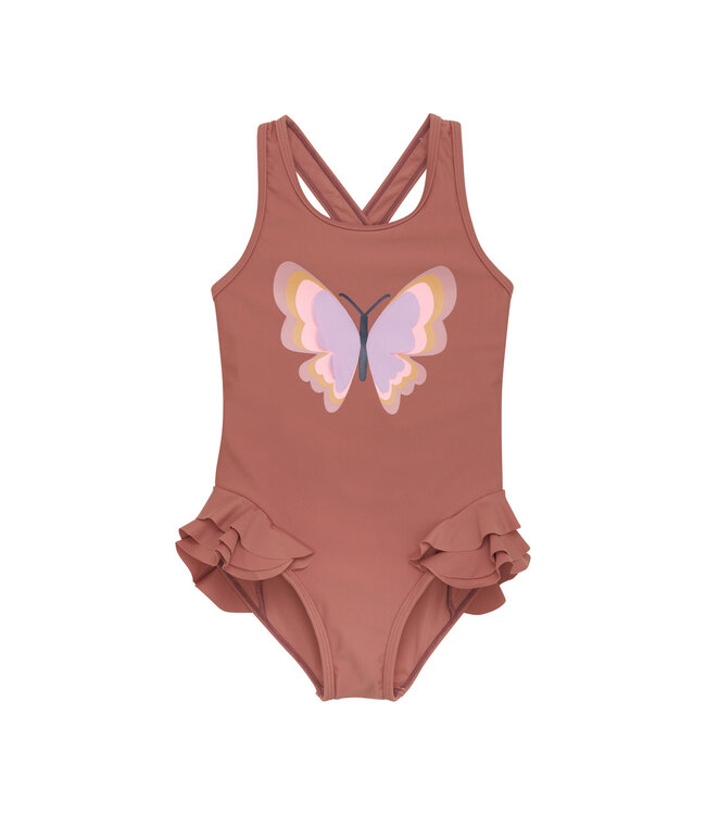Color Kids Mädchen Badeanzug Schmetterling