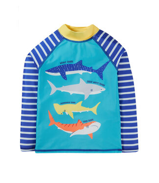 Frugi Kinder Badeshirt UV50+ Hai