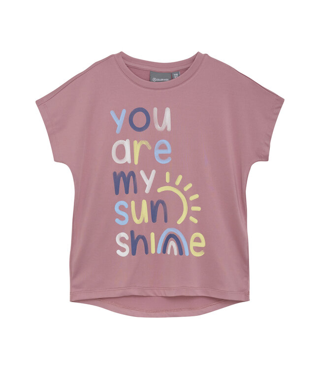 Color Kids Sport T-Shirt Foxglove