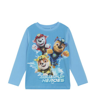 Minymo Paw Patrol Langarmshirt Marshall, Chase, Rubble und "Aqua pup heroes"