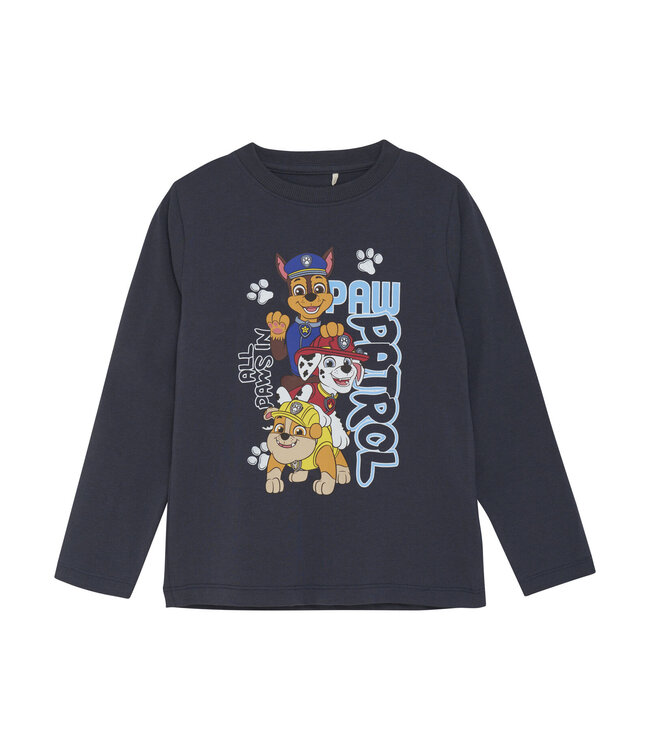 Minymo Paw Patrol Langarmshirt Marshall, Chase, Rubble, "All paws in"