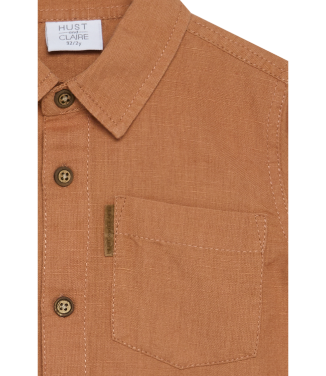 Hust & Claire Jungen Leinen Hemd Rollo