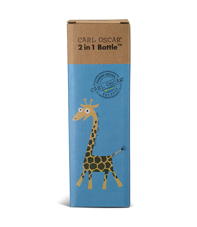 Carl Oscar Wasserflasche 2in1 Giraffe