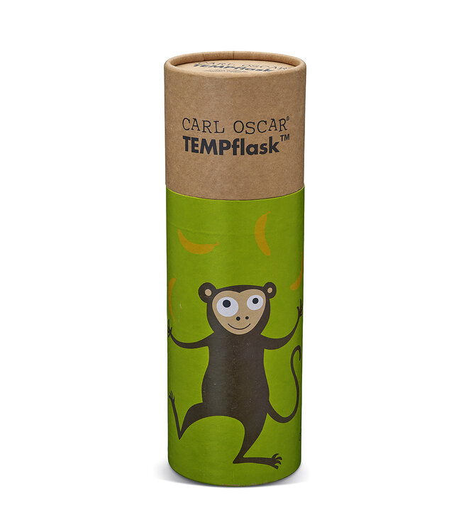 Carl Oscar Trinkflasche Edelstahl TEMPflask™ 0,35 l Affe