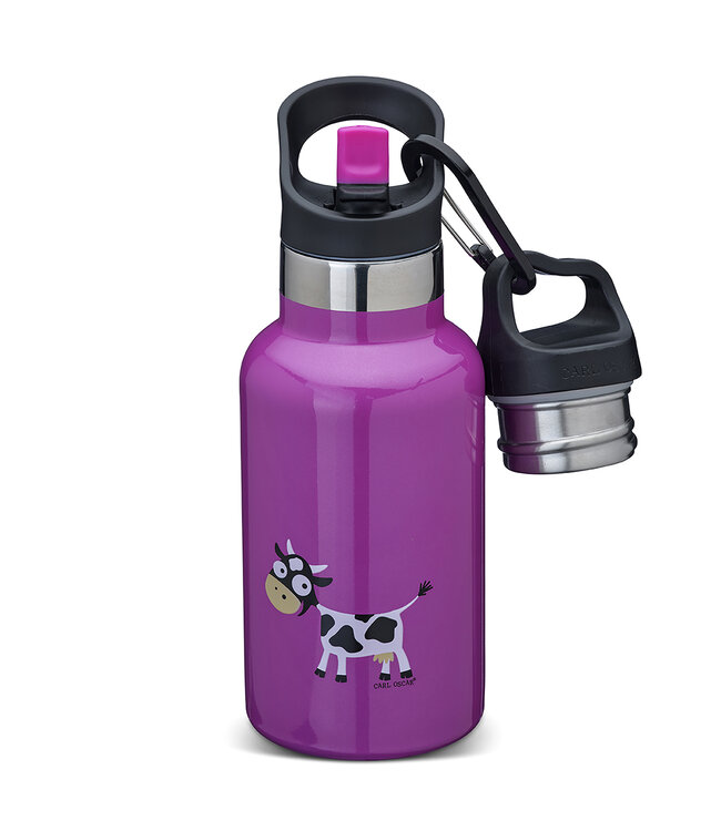 Carl Oscar Trinkflasche Edelstahl TEMPflask™ 0,35 l Kuh