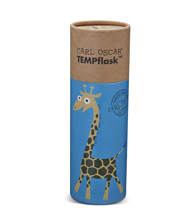 Carl Oscar Trinkflasche Edelstahl TEMPflask™ 0,35 l Giraffe