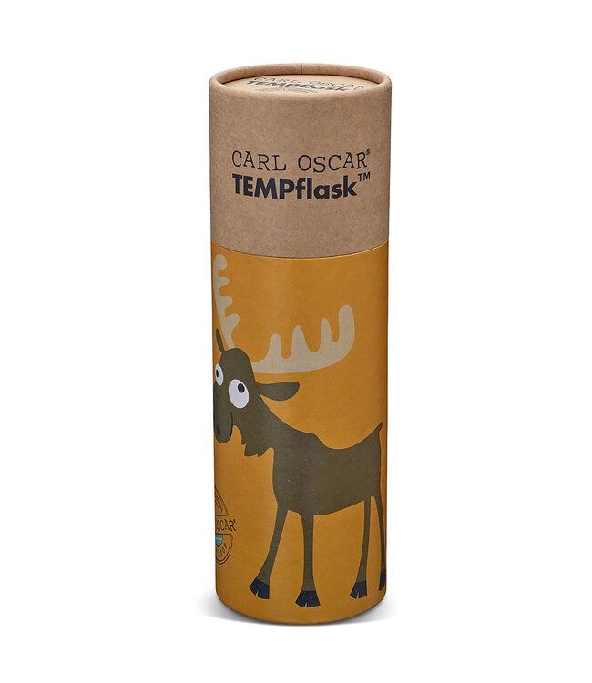 Carl Oscar Trinkflasche Edelstahl TEMPflask™ 0,35 l Elch