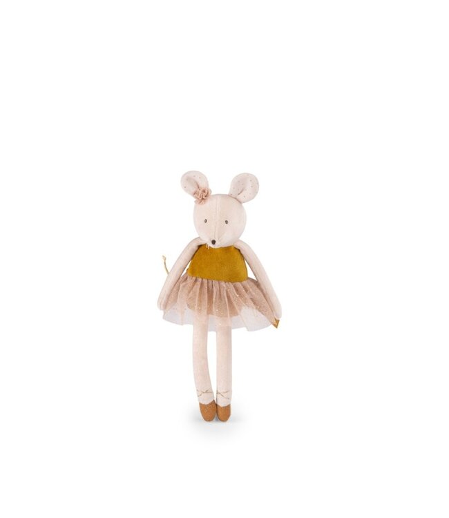 Moulin Roty Stofftier kleine Maus Gold