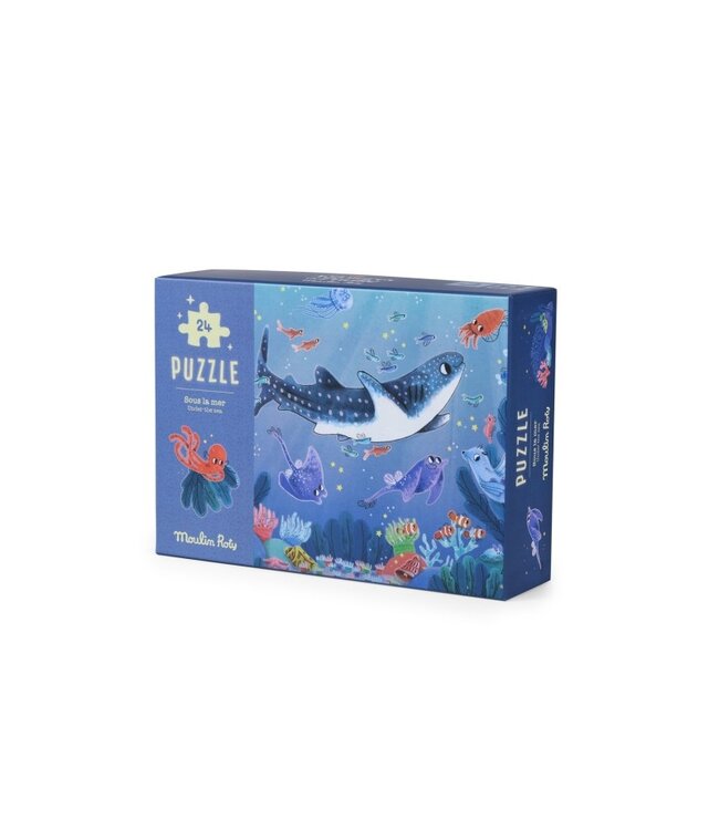 Moulin Roty Leuchtendes Walfisch Puzzle