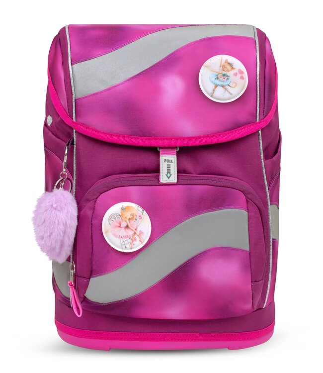 Belmil SMARTY Schulrucksack 5-teiliges-Set Shiny Pink