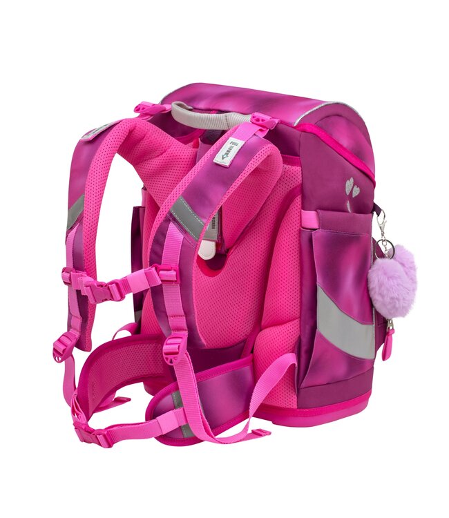 Belmil SMARTY Schulrucksack 5-teiliges-Set Shiny Pink