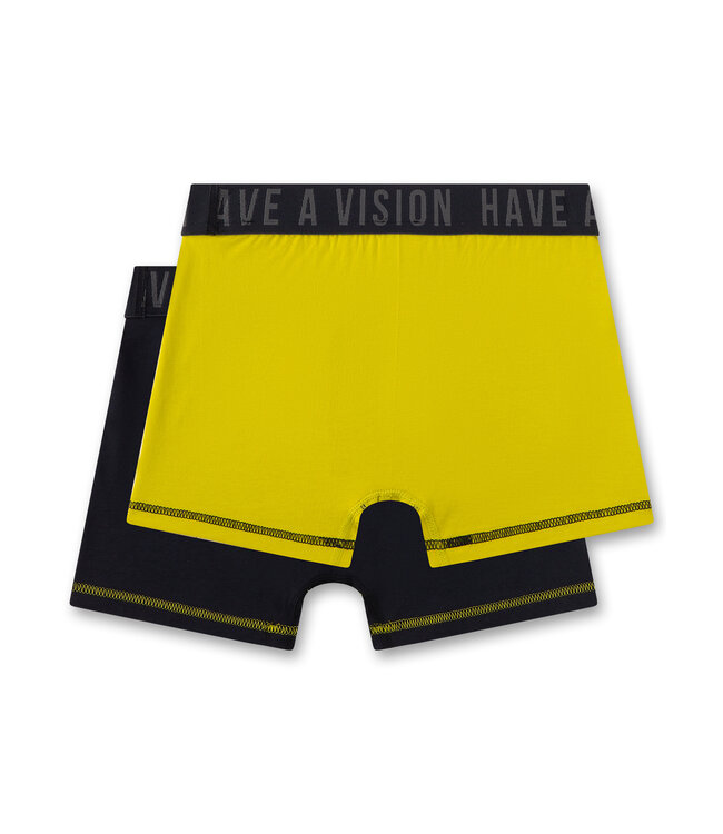 Sanetta Jungen-Shorts (Doppelpack) Dunkelblau & Gelb
