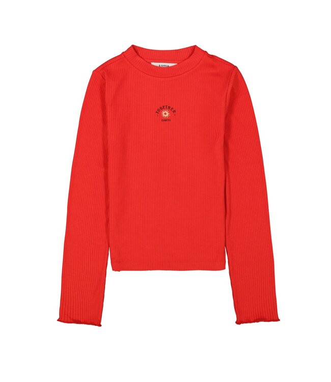Garcia Mädchen Langarmshirt Together red