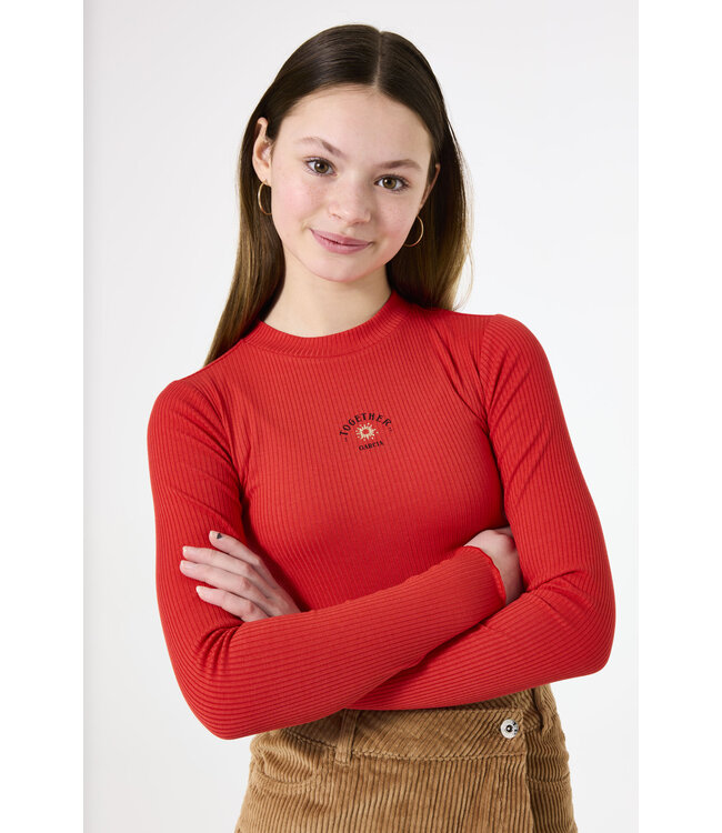 Garcia Mädchen Langarmshirt Together red