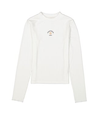 Garcia Mädchen Langarmshirt Together white