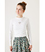 Garcia Mädchen Langarmshirt Together white