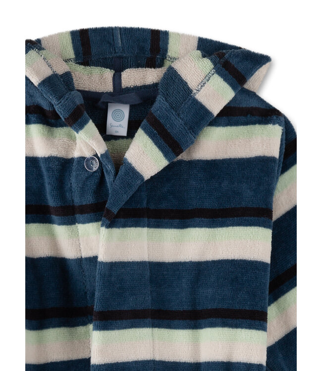 Sanetta Jungen Bademantel Ringel navy