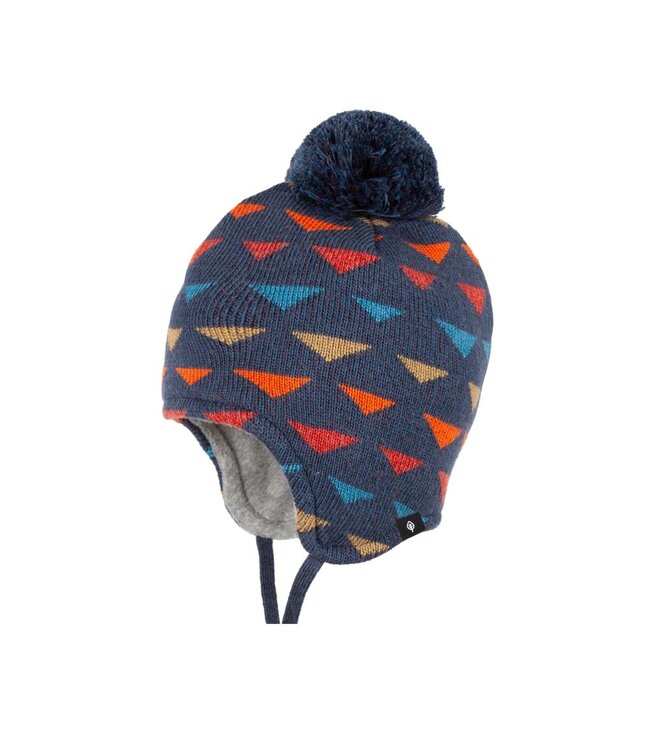 Pure Pure Kleinkinder Mütze Bommel dark-denim