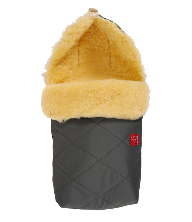Kaiser Lammfell Fusssack Natura anthracite