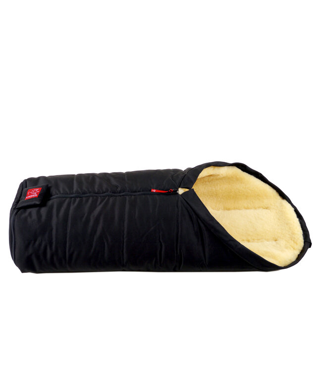 Kaiser Lammfell Fusssack Iglu Aktion black