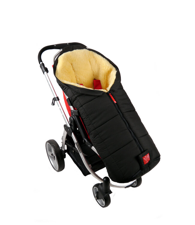 Kaiser Lammfell Fusssack Iglu Aktion black