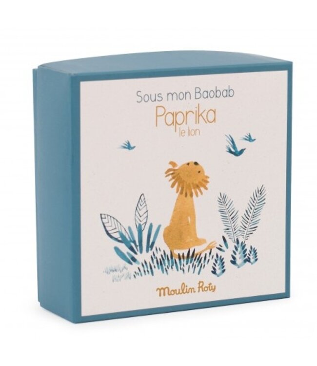 Moulin Roty  Kuscheltuch mit Nuggihalter Löwe