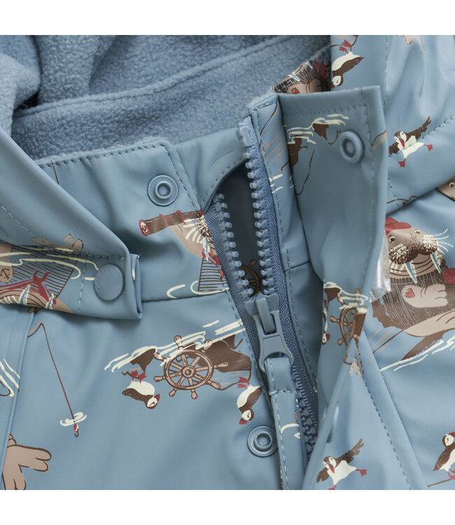 CeLaVi gefütterter Regenoverall Smoke Blue