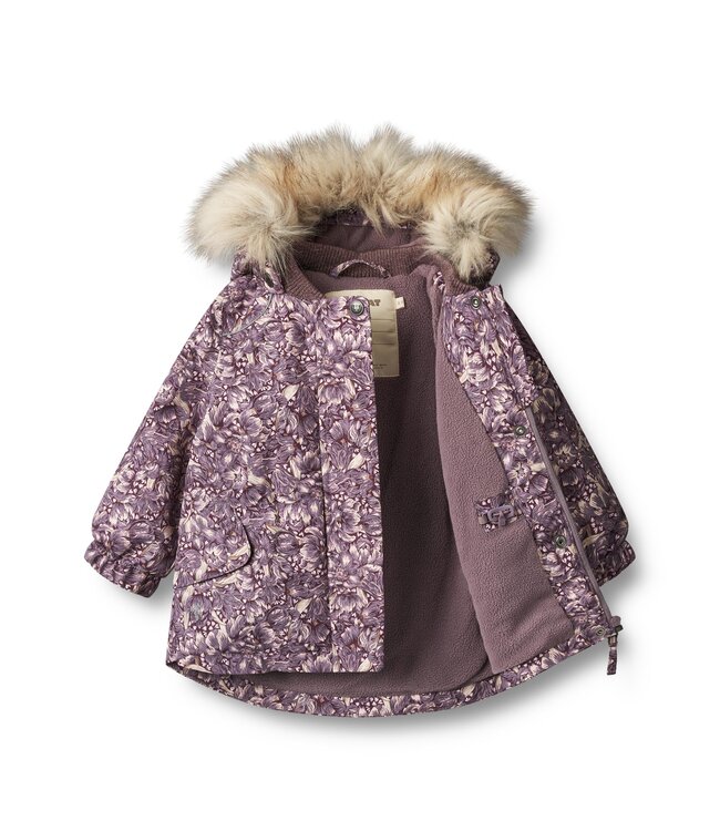 Wheat Kleinkinder Winterjacke Mathilde purple tulips