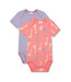 Sanetta Mädchen Body 2er Pack kurzarm Giraffe