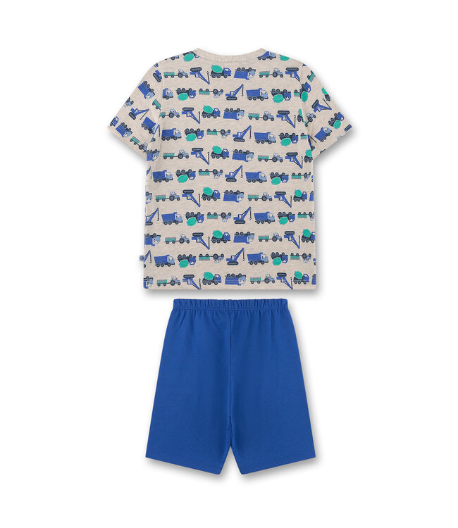 Sanetta Jungen-Schlafanzug kurz Baufahrzeuge