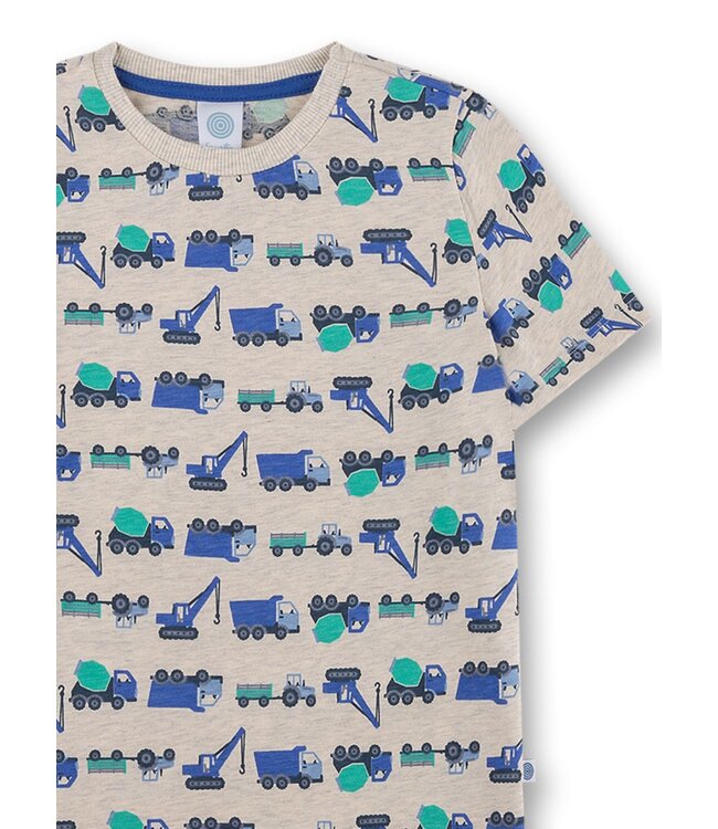 Sanetta Jungen-Schlafanzug kurz Baufahrzeuge
