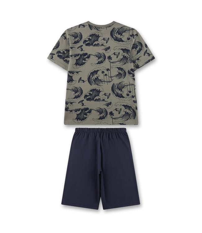 Sanetta Jungen-Schlafanzug kurz Wellen