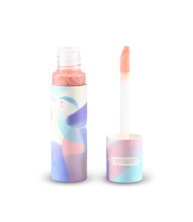 Namaki Glitzer-Kosmetiktasche für Kinder Blauer Fuchs