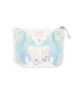 Namaki Glitzer-Kosmetiktasche für Kinder Blauer Fuchs