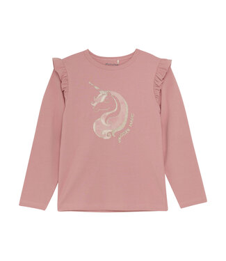 Minymo Mädchen Langarmshirt Rosette