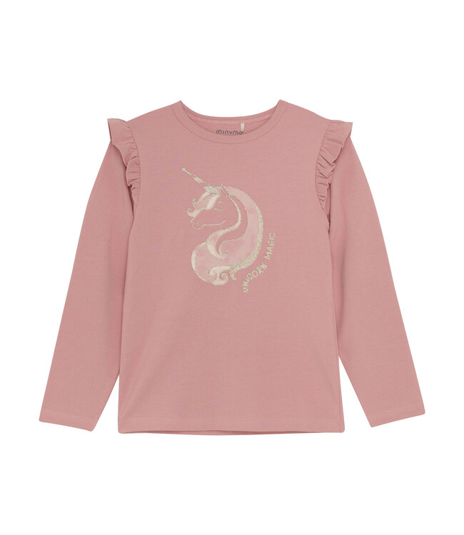 Minymo Mädchen Langarmshirt Rosette