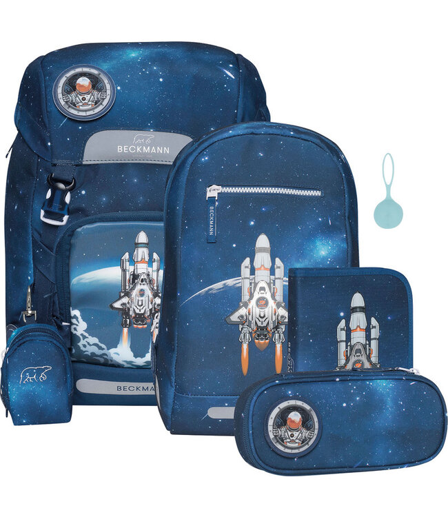 Beckmann Schulrucksack Classic 6-teiliges Set, Space Mission