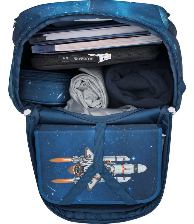 Beckmann Schulrucksack Active Air FLX 6-teiliges Set, Space Mission