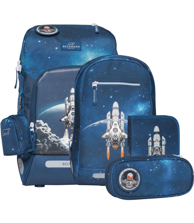 Beckmann Schulrucksack Active Air FLX 6-teiliges Set, Space Mission