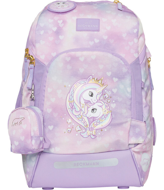 Beckmann Schulrucksack Active Air FLX 6-teiliges Set, Unicorn Princess Purple