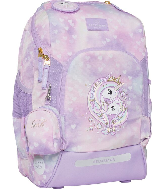Beckmann Schulrucksack Active Air FLX 6-teiliges Set, Unicorn Princess Purple
