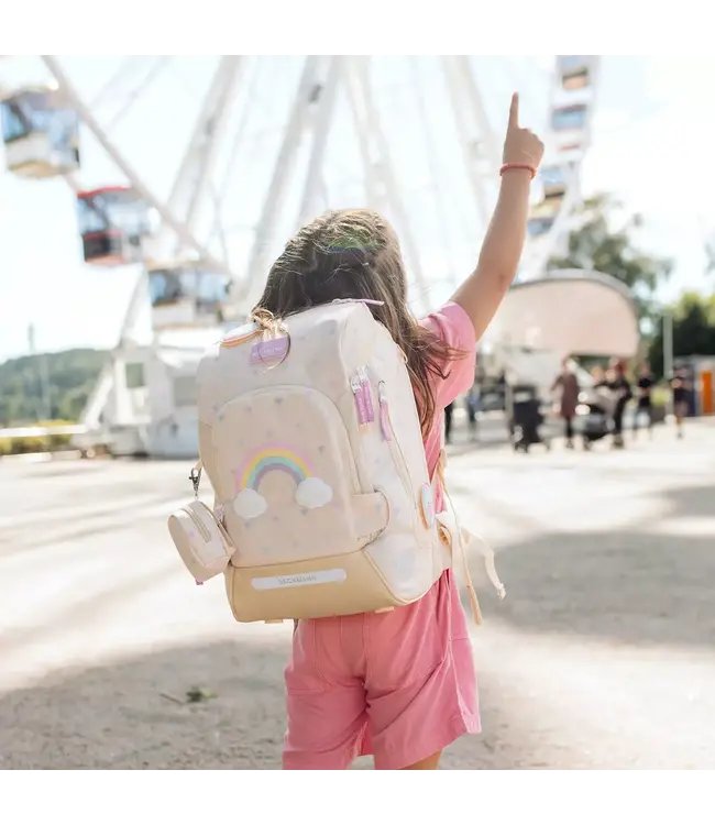 Beckmann Schulrucksack Active Air FLX 6-teiliges Set, Yellow Heart