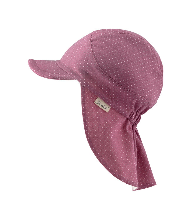 Sterntaler Schirmmütze mit Nackenschutz Pünktchen UV-Schutz 50+