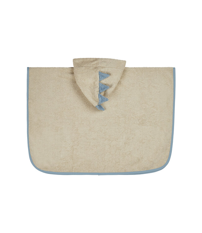 Sterntaler Badeponcho mit Motiv Dino Rexi in beige