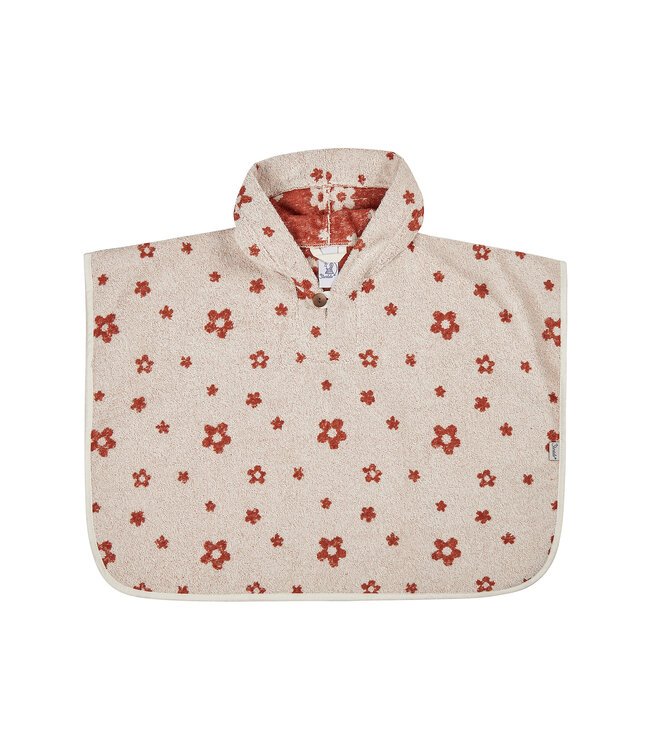 Sterntaler Badeponcho Bauernhof mit Motiv Blumen