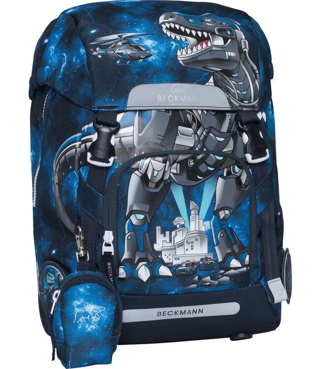 Beckmann Schulrucksack Classic 6-teiliges Set, Tech Rex