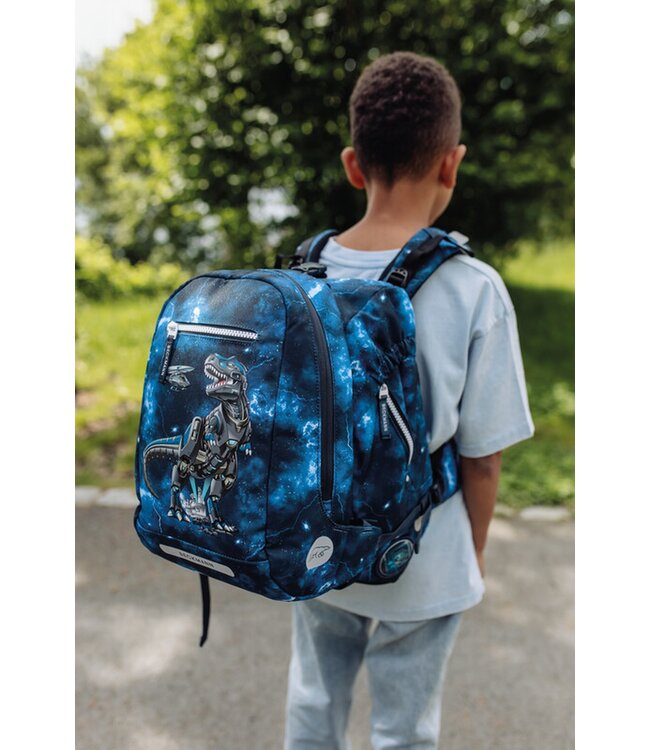 Beckmann Schulrucksack Classic 6-teiliges Set, Tech Rex