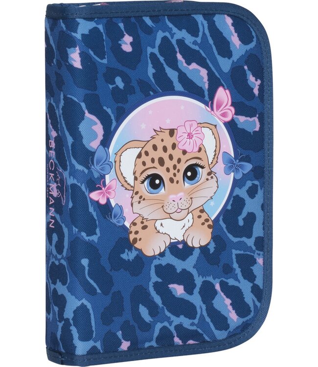 Beckmann Schulrucksack Classic 6-teiliges Set, Cheeta