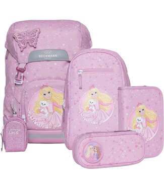 Beckmann Schulrucksack Classic 6-teiliges Set, Rosie