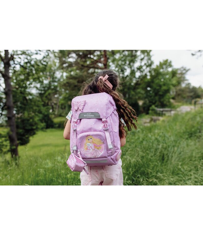Beckmann Schulrucksack Classic 6-teiliges Set, Rosie